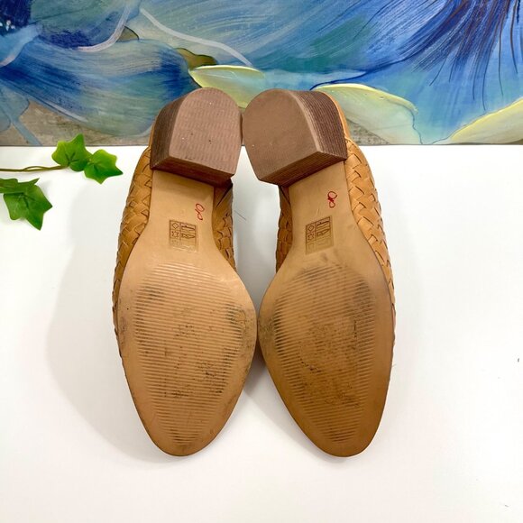 Madewell The Harper Mule in Tan Woven Leather Size 7 - Picture 12 of 14